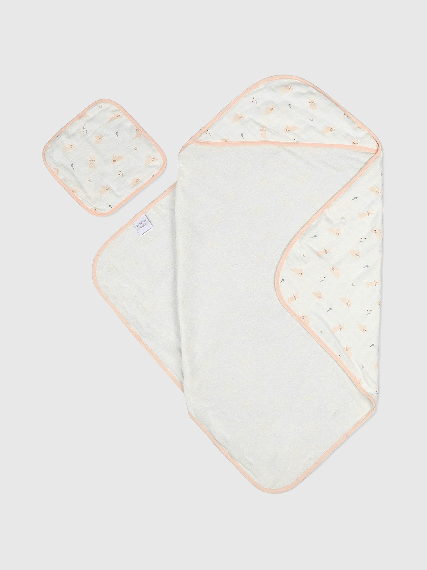 Bamboo Little Bunny Hooded Towel Set