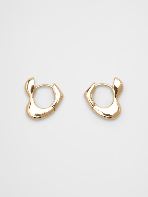 Mini Heart Huggie Earrings