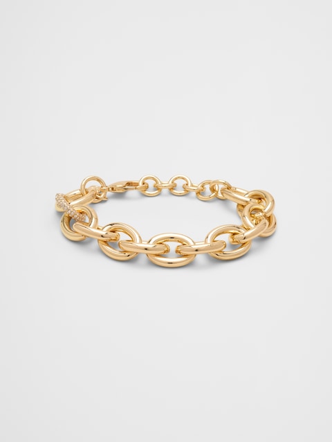 Pave Chunky Chain Link Bracelet