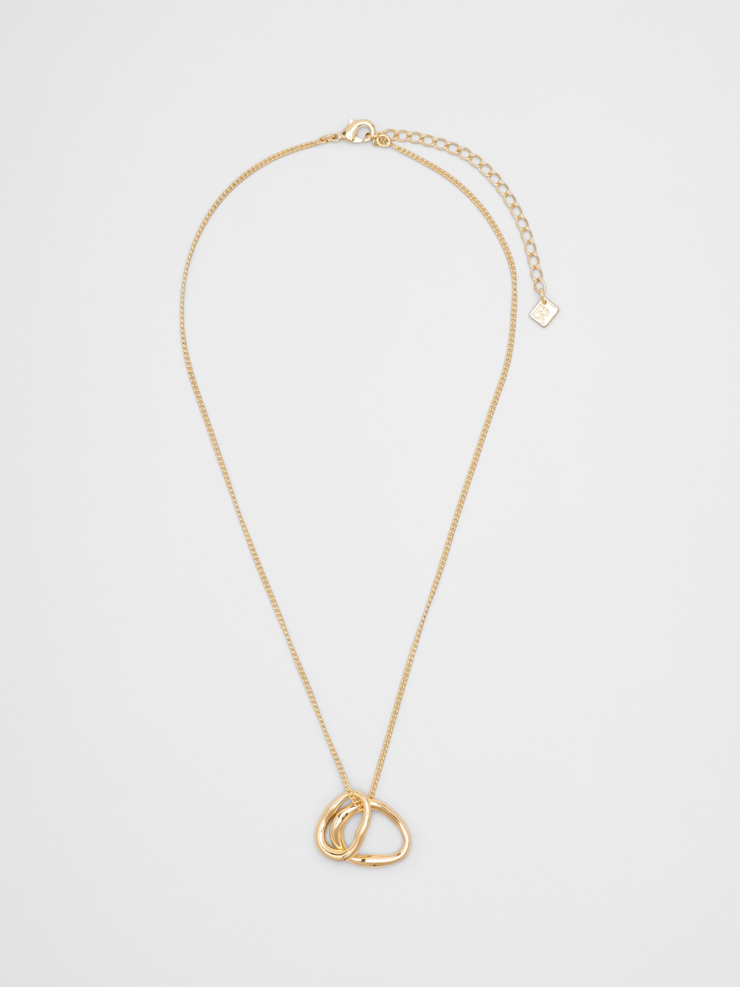 Double Ring Delicate Necklace