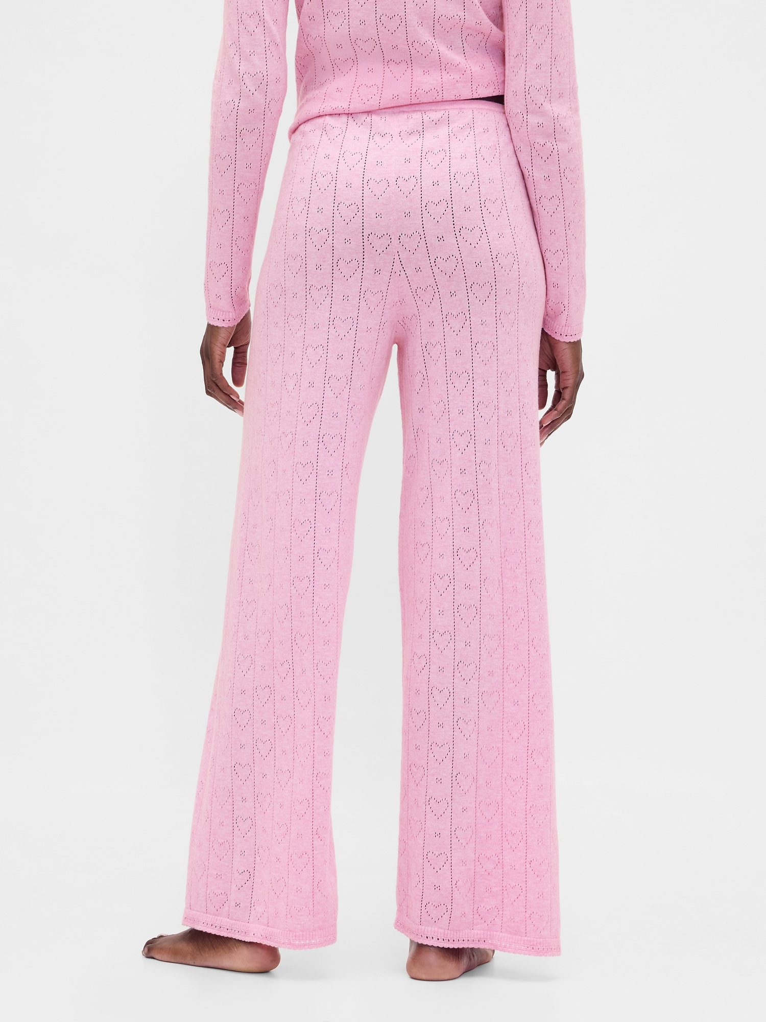 ライトウェイト CashSoft カシミヤタッチ ポインテール ハートパジャマパンツ-3