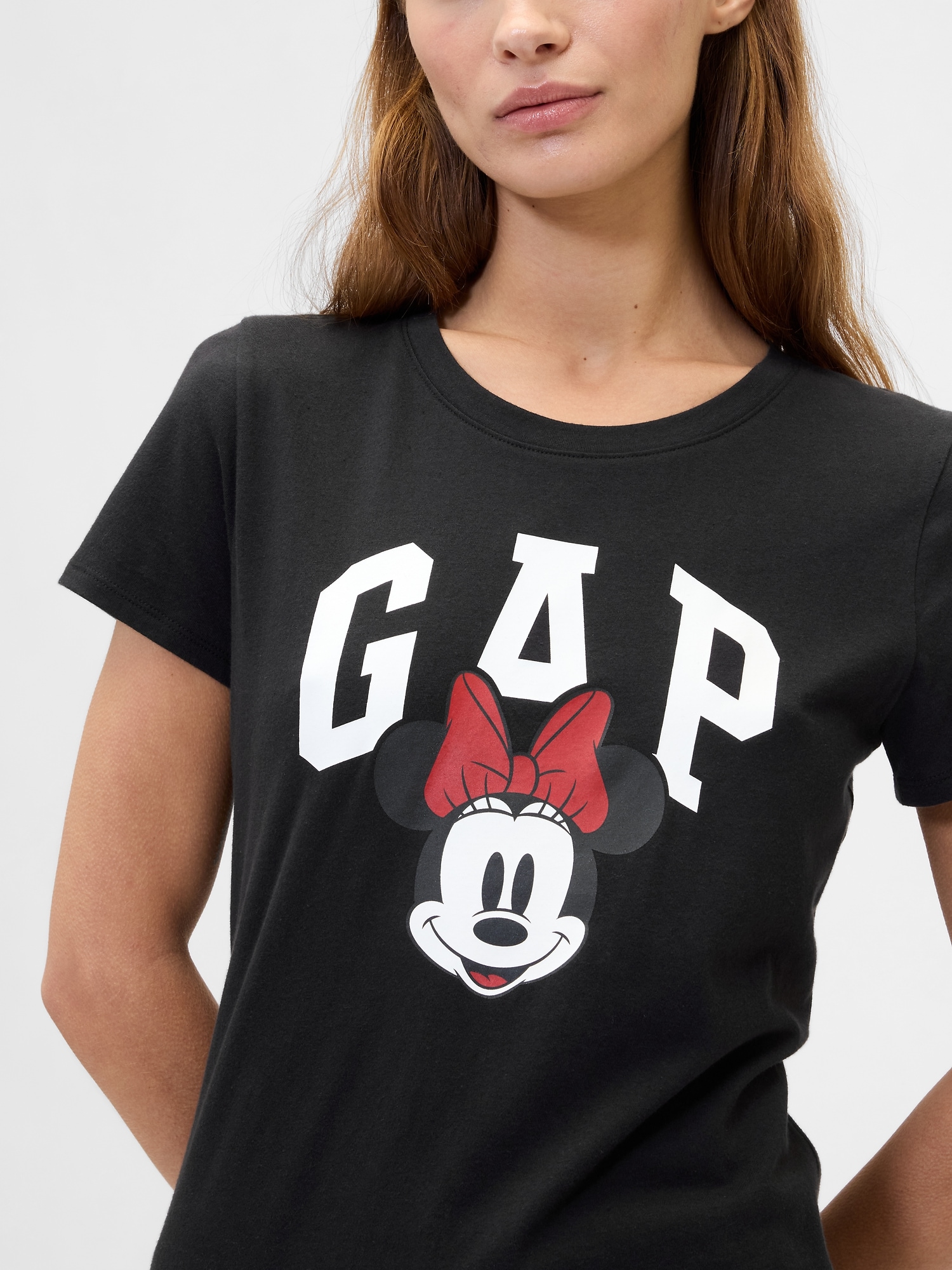 Gap &times; ディズニー ミニーマウス GAPロゴTシャツ-3