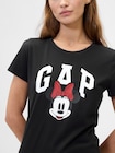 Gap &times; ディズニー ミニーマウス GAPロゴTシャツ-3
