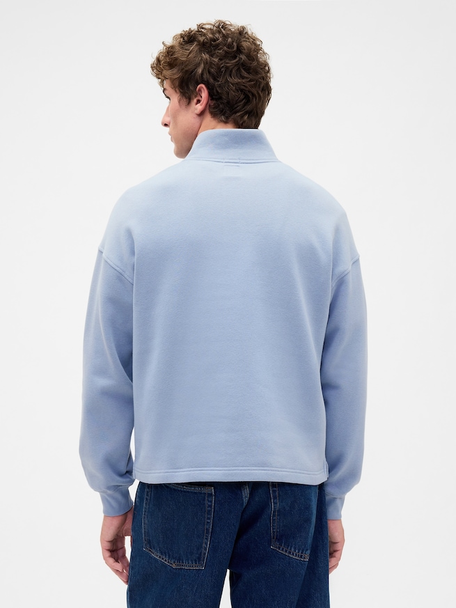 ヴィンテージソフト オーバーサイズ GAPロゴ ハーフジップ プルオーバー-2