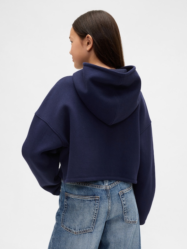 オーバーサイズ バレルスリーブ GAPロゴパーカー (キッズ)-2