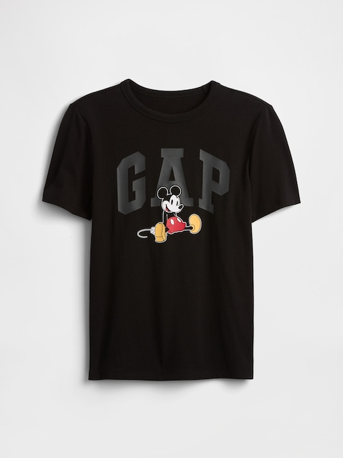 GapKids &times; ディズニー ミッキーマウス GAPロゴTシャツ