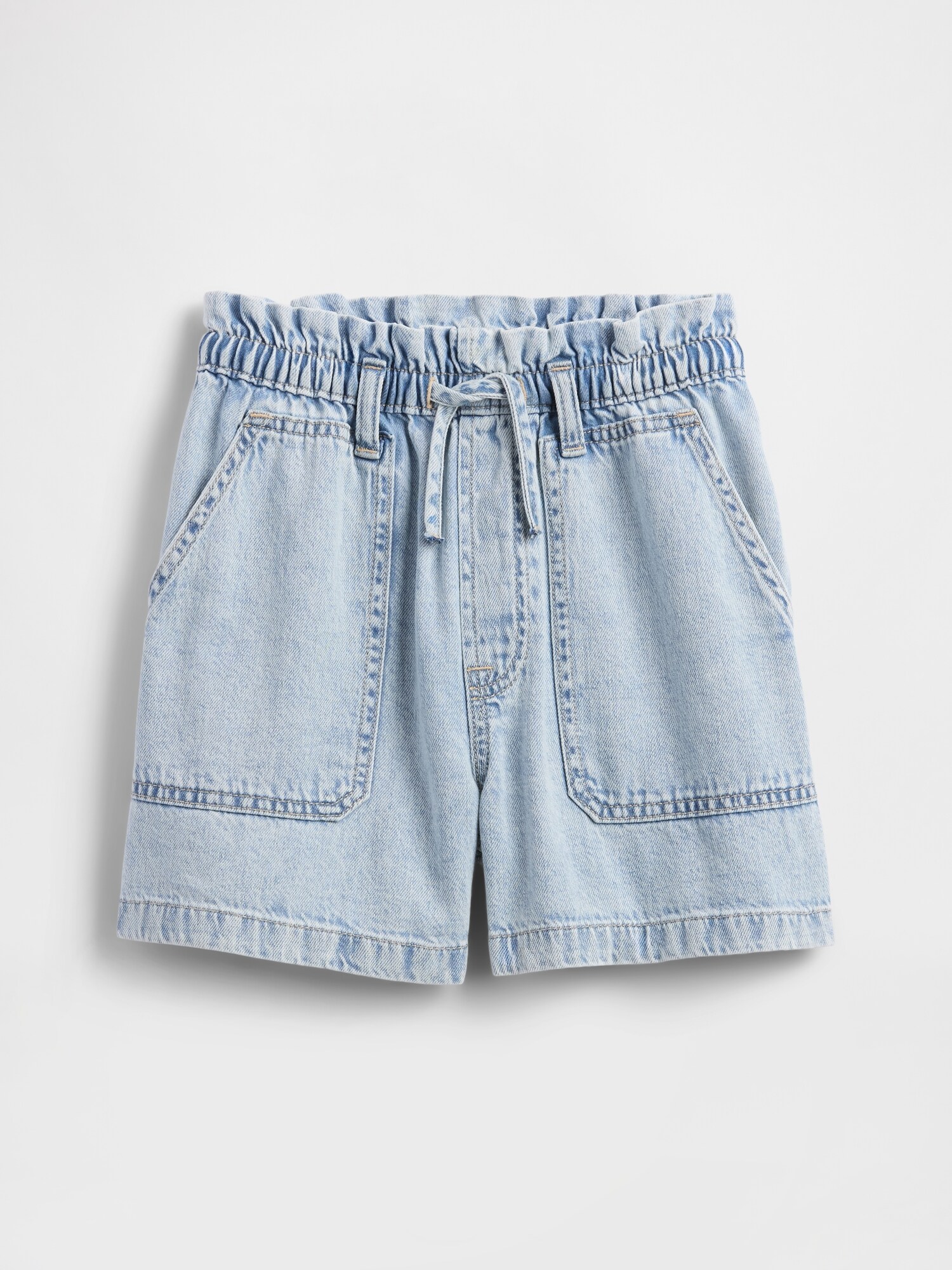 ハイライズ リラックスフィット プルオン ユーティリティ ショートパンツ (キッズ)-1