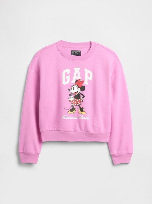 GapKids &times; ディズニー オーバーサイズ ウェッジ GAPロゴ スウェットシャツ