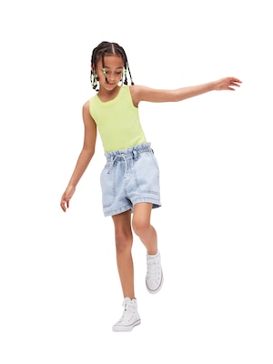 ハイライズ リラックスフィット プルオン ユーティリティ ショートパンツ (キッズ)