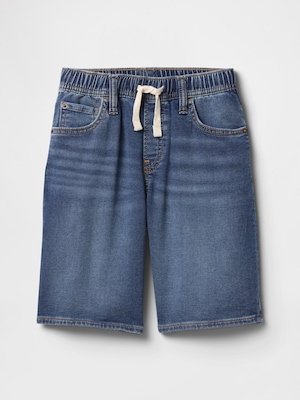 プルオン ルーズフィット デニムショートパンツ (キッズ)