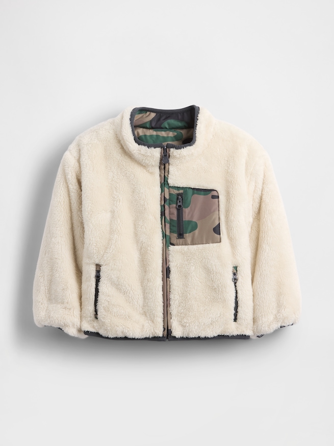 ライトウェイト ボア リバーシブルジャケット (幼児・ベビー)-1