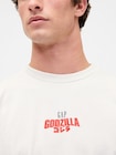 ゴジラ グラフィック GAPロゴ Tシャツ-3