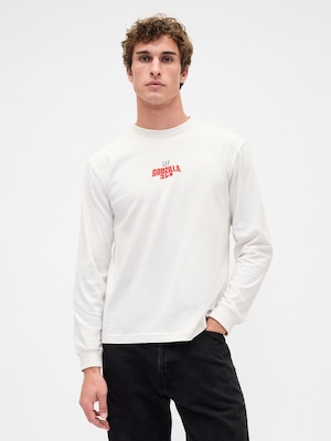 ゴジラ グラフィック GAPロゴ Tシャツ