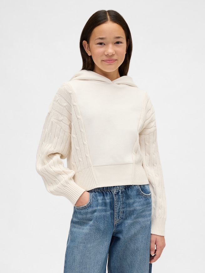 ヴィンテージソフト ミックスメディア パーカー (キッズ)-0