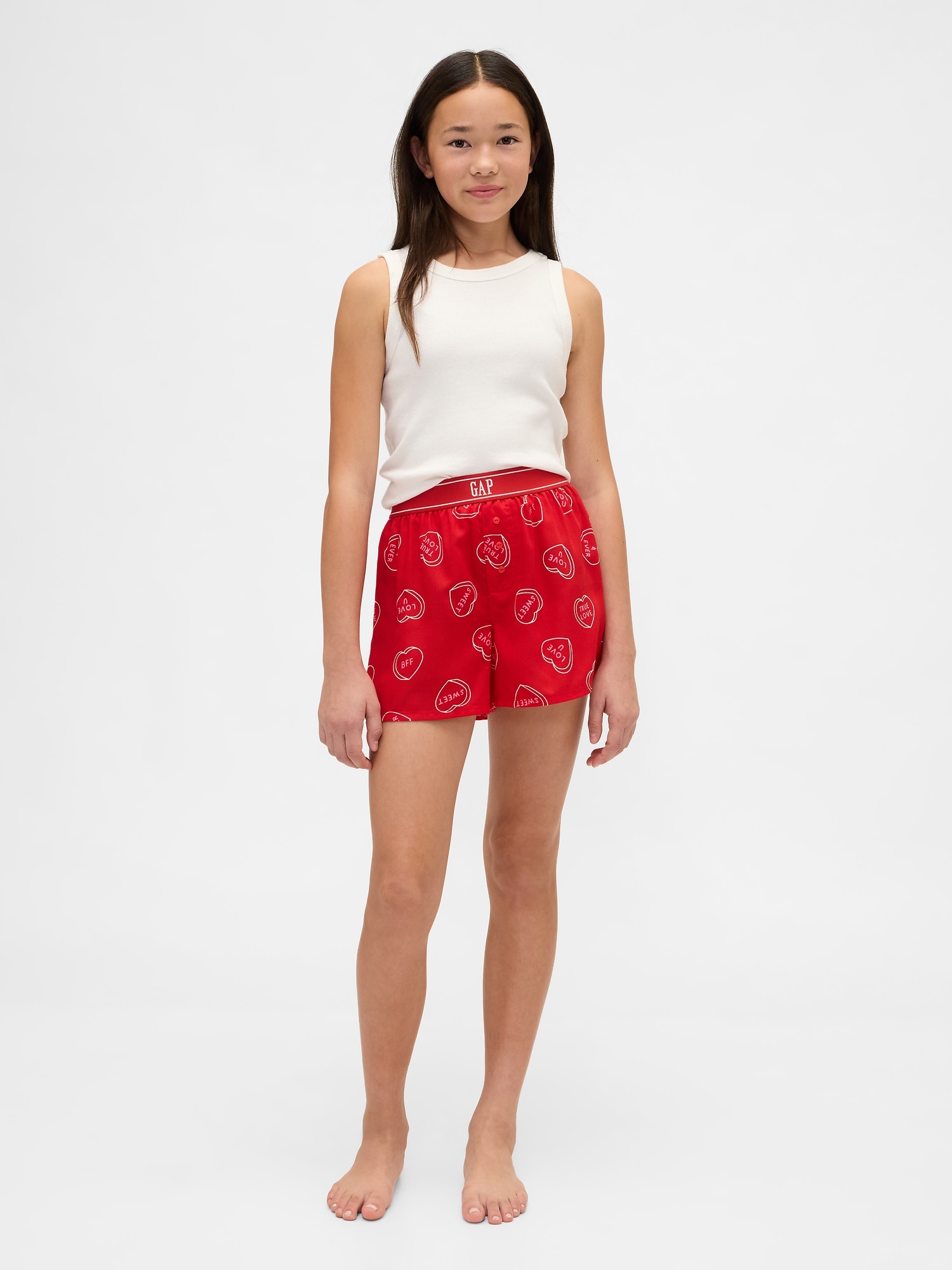 SHORT BOXEUR DE PYJAMA EN FLANELLE RECYCLÉE POUR ENFANT