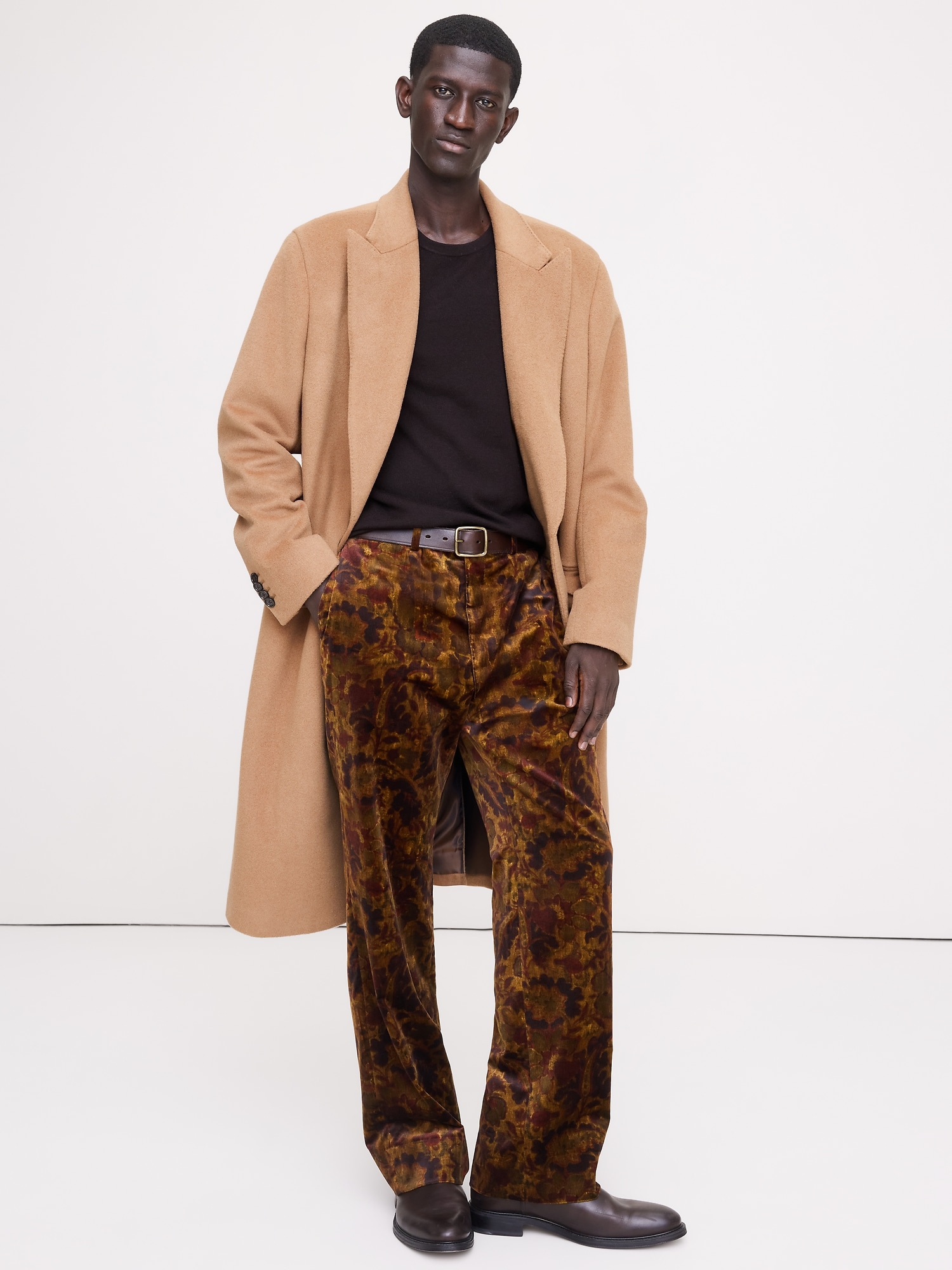 PANTALON DROIT EN VELOURS