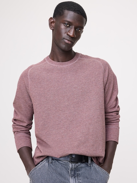 Slub Double-Knit Crew-Neck T-Shirt