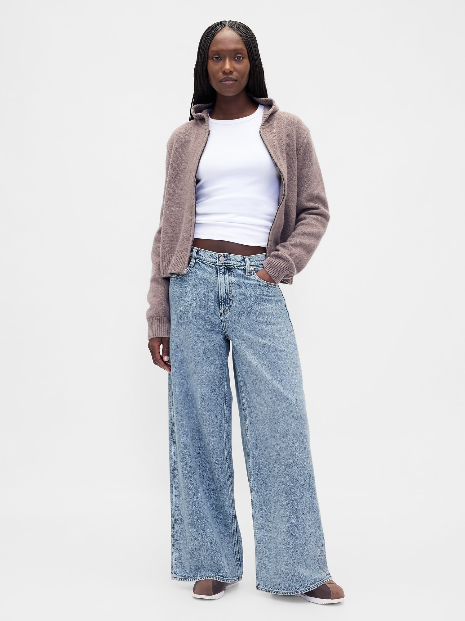 Mid Rise UltraSoft Baggy Jeans