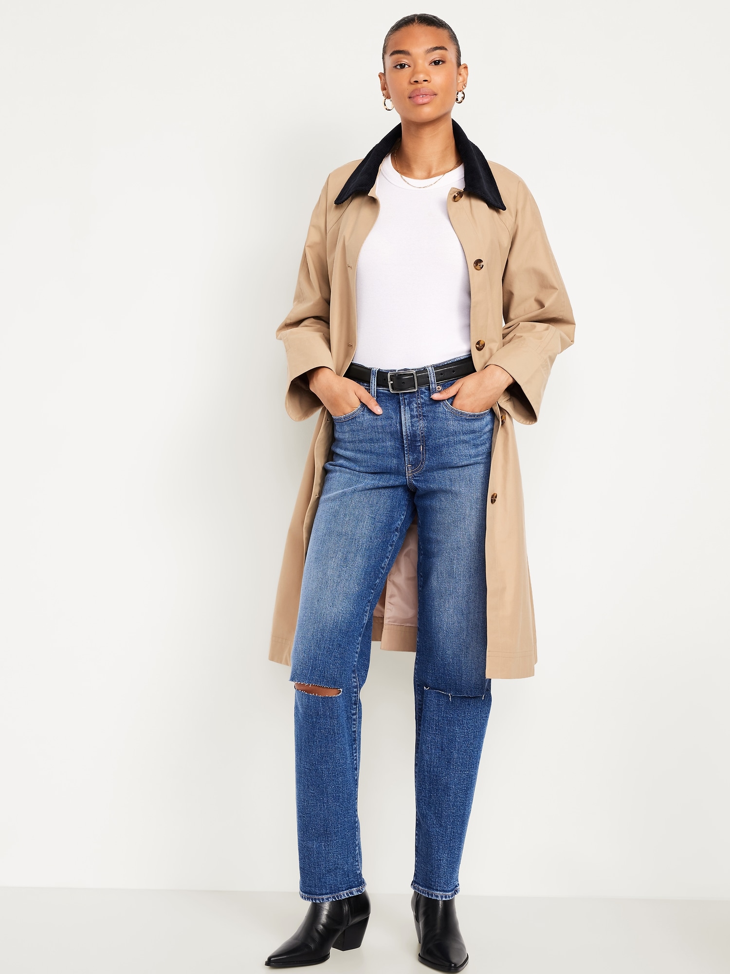 High-Waisted OG Loose Ripped Jeans