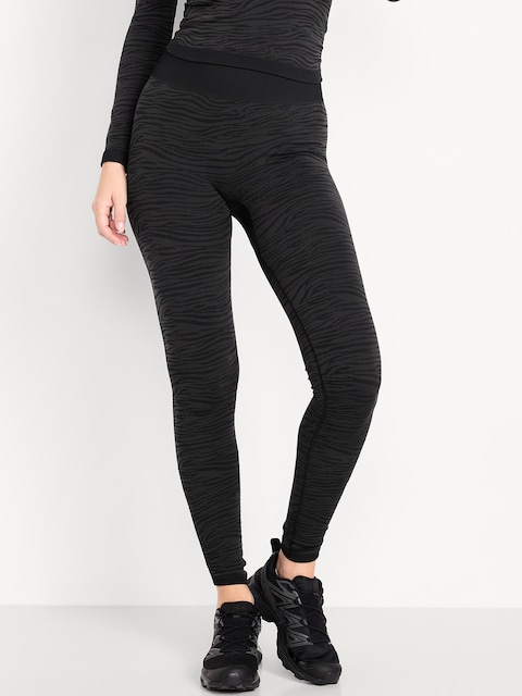 LEGGING EN JACQUARD À TAILLE HAUTE
