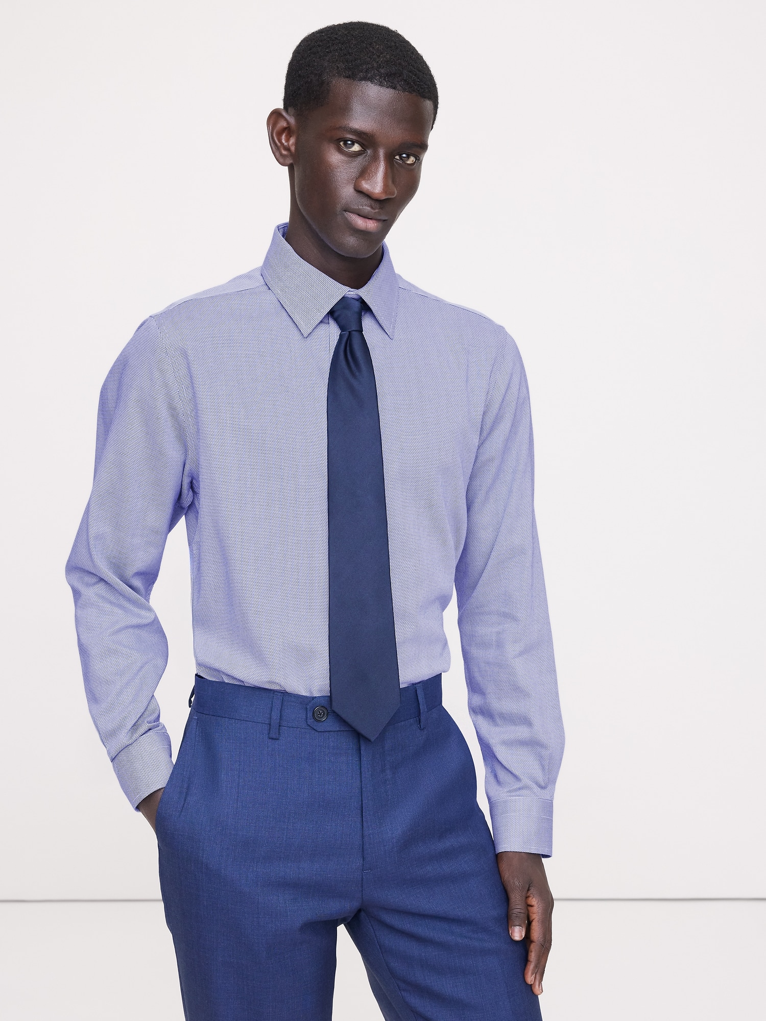 スタンダードフィット リンクルレジスタント ドレスシャツ-0 スタンダードフィット リンクルレジスタント ドレスシャツ-0