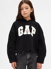 オーバーサイズ バレルスリーブ GAPロゴパーカー (キッズ)-0