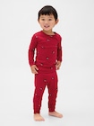オーガニック ブラッシュドコットン ホリデー パジャマセット (幼児・ベビー)-0