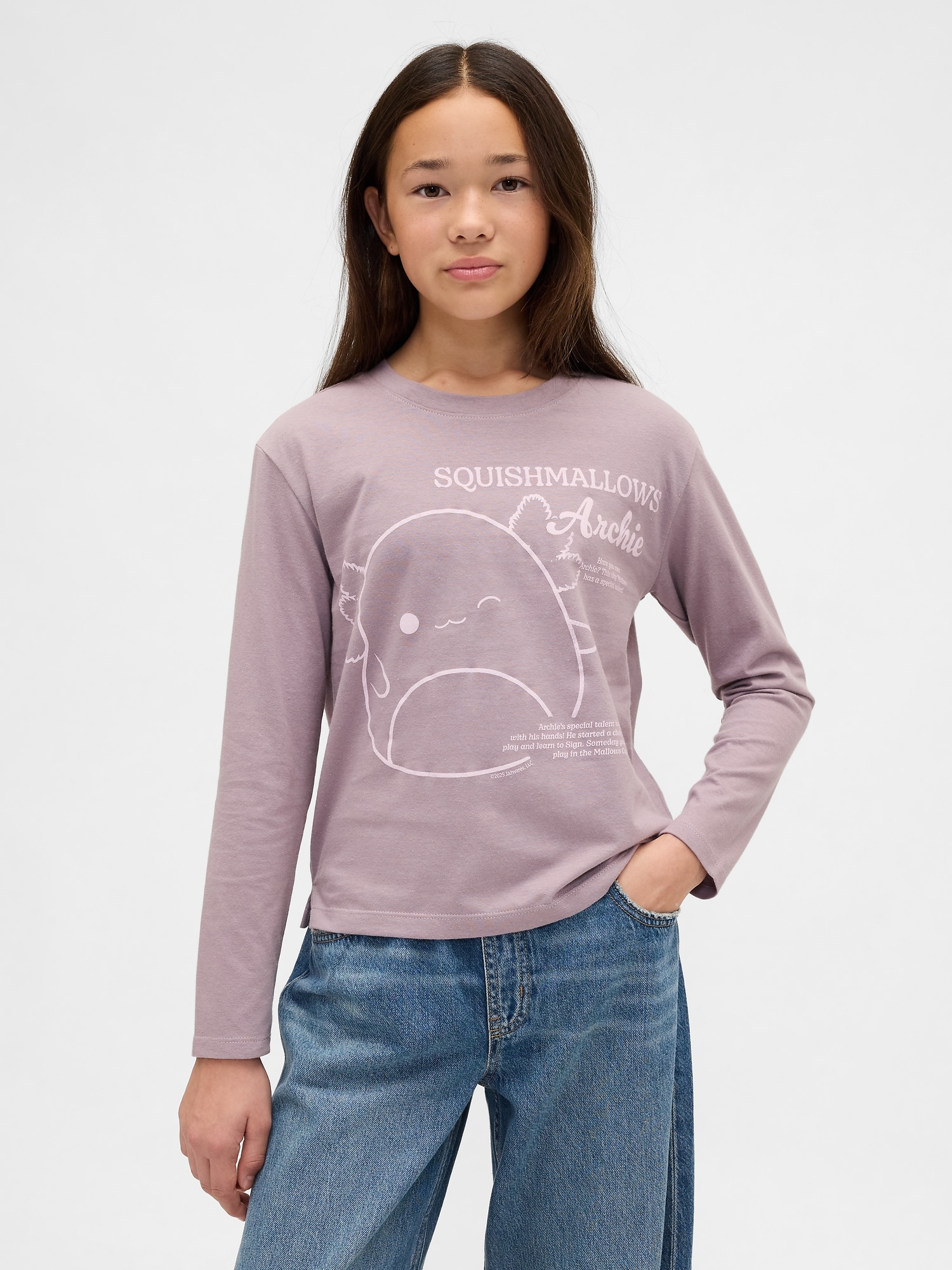 T-SHIRT SURDIMENSIONNÉ À IMPRIMÉ SQUISHMALLOW POUR ENFANT