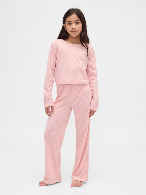Kids Recycled Pointelle PJ Set