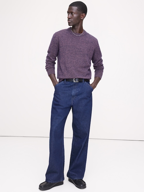 カシミヤ クルーネックセーター