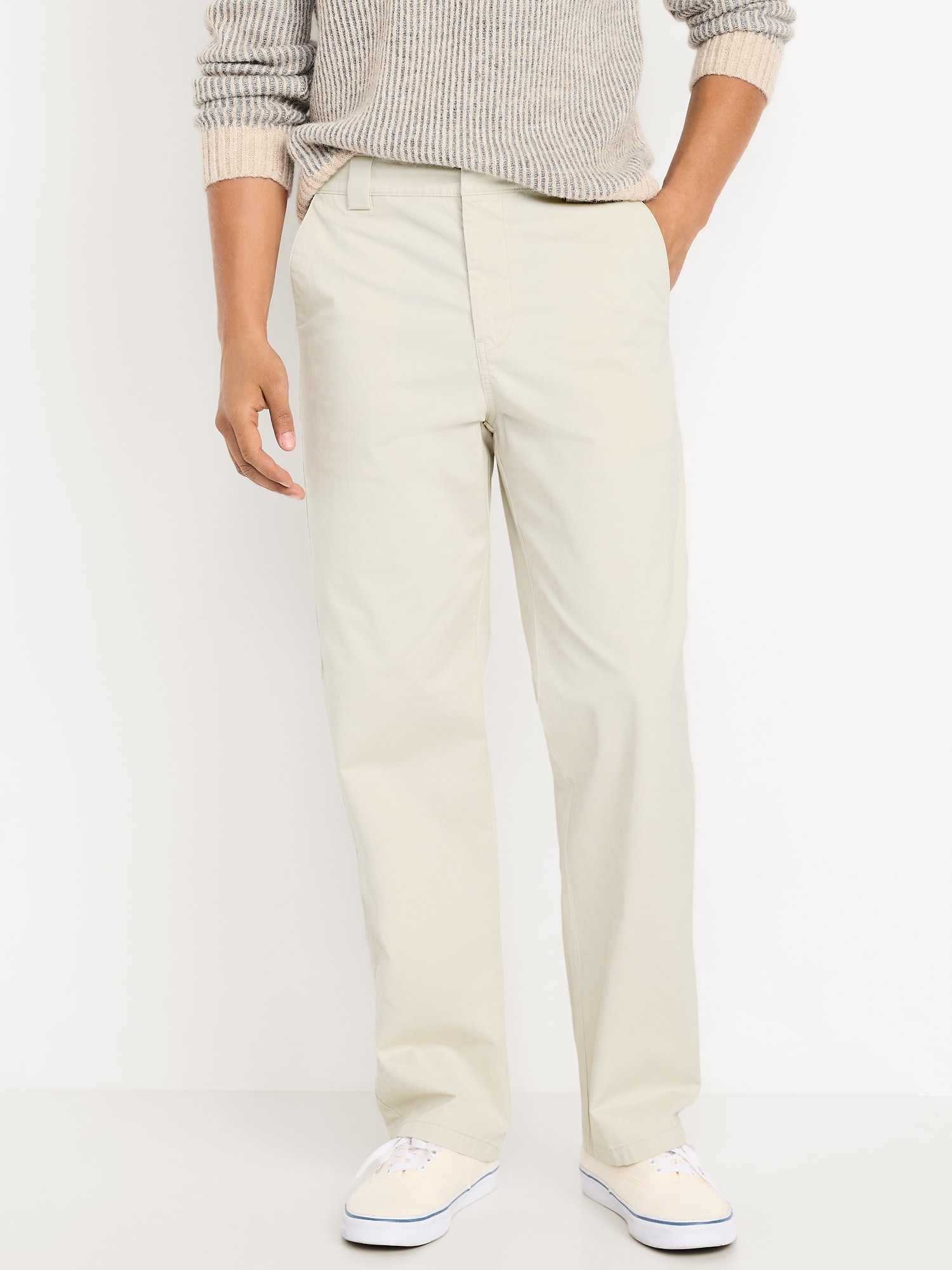 PANTALON AMPLE ANNÉES 1990 EN TISSU ÉPAIS À EXTENSIBILITÉ INTÉGRÉE
