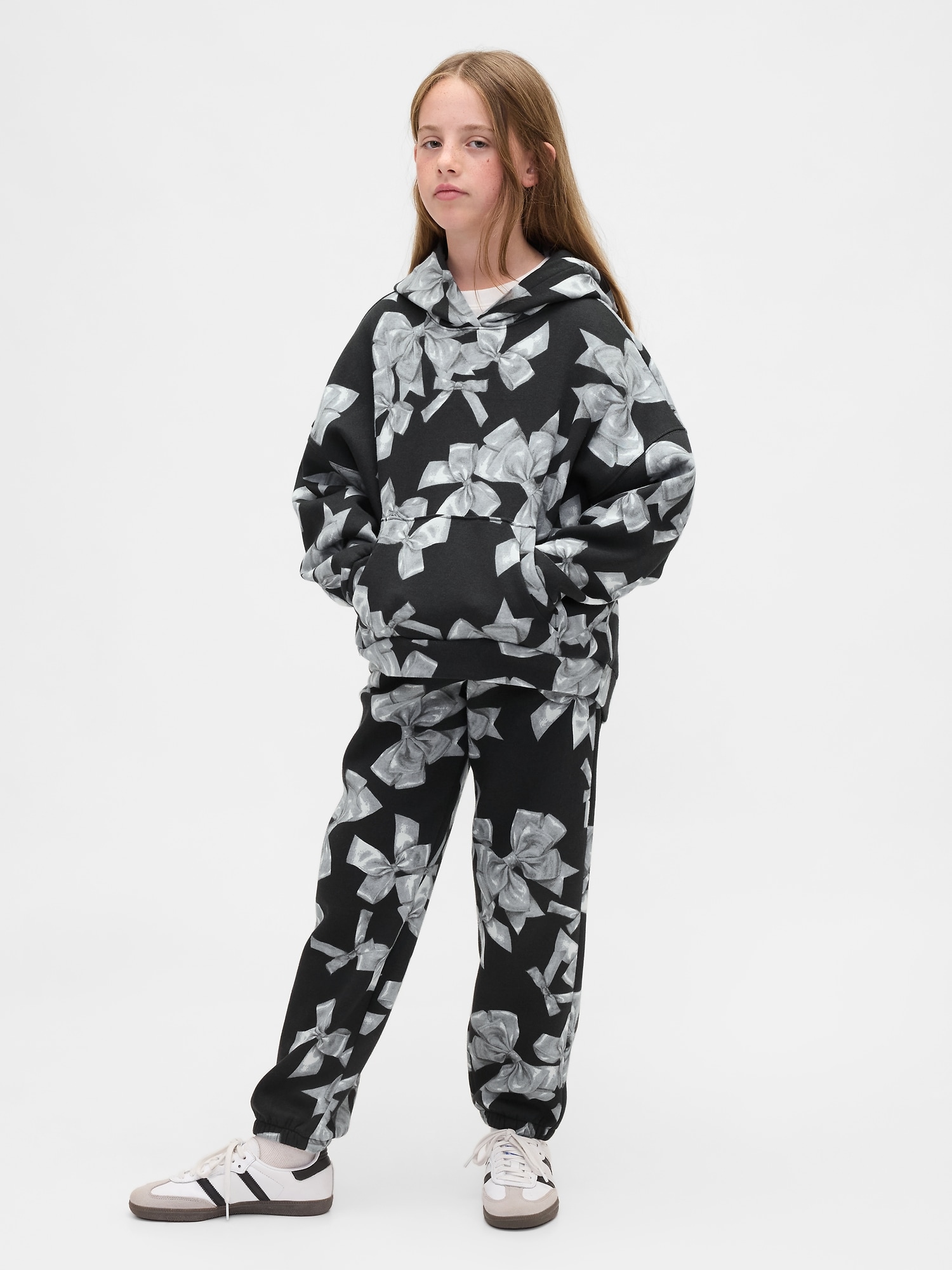 リラックスフィット リボン ジョガーパンツ (キッズ)-0