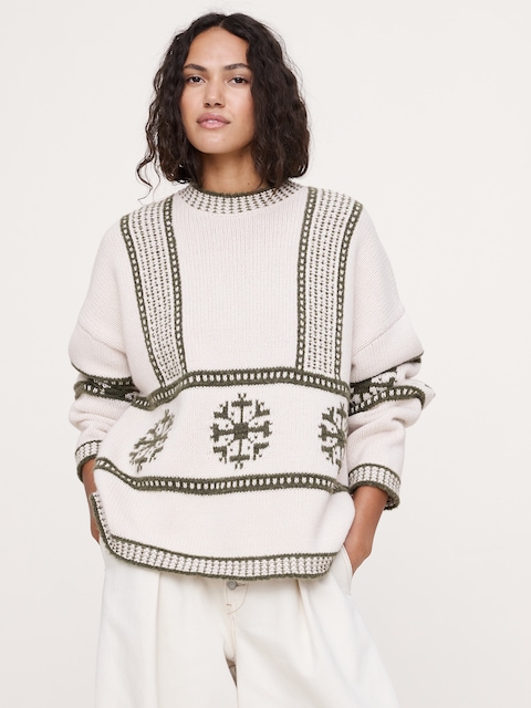 Fair Isle Crew-Neck Sweater