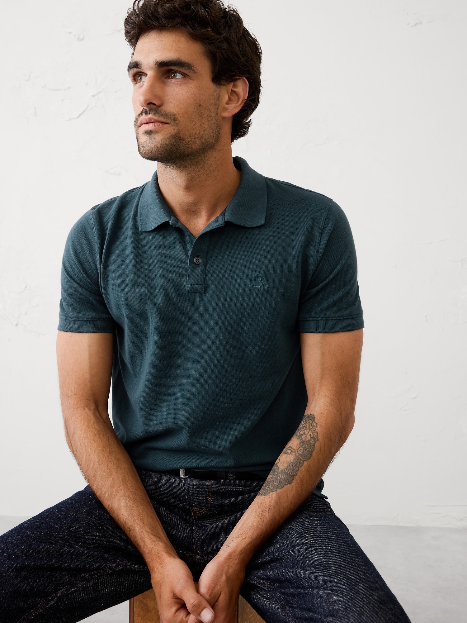 Slim-Fit Pique Polo