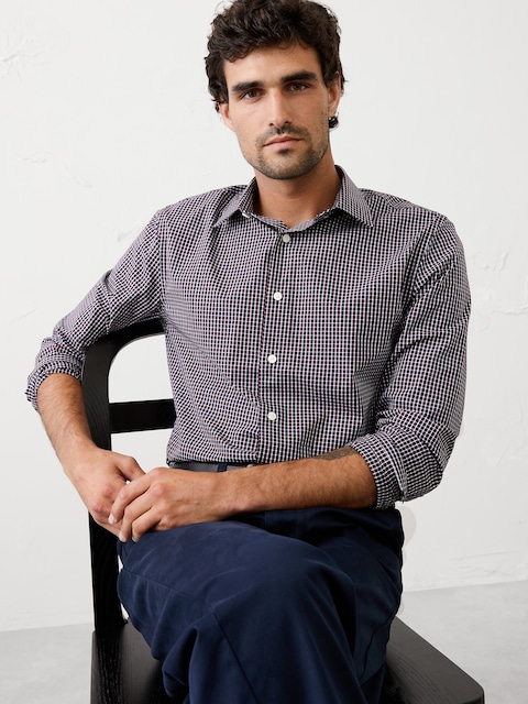 Slim-Fit Untucked Dress Shirt