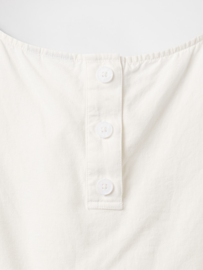 リネンブレンド クロップド シェルタンクトップ-3