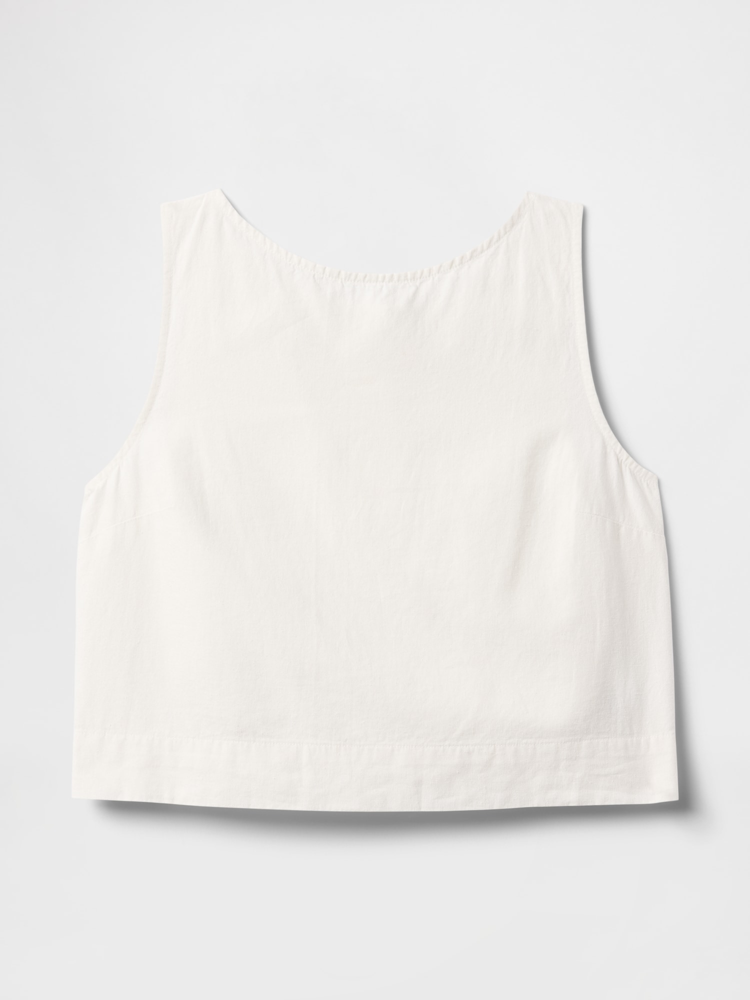 Gap公式オンラインストア | リネンブレンド クロップド シェルタンクトップ