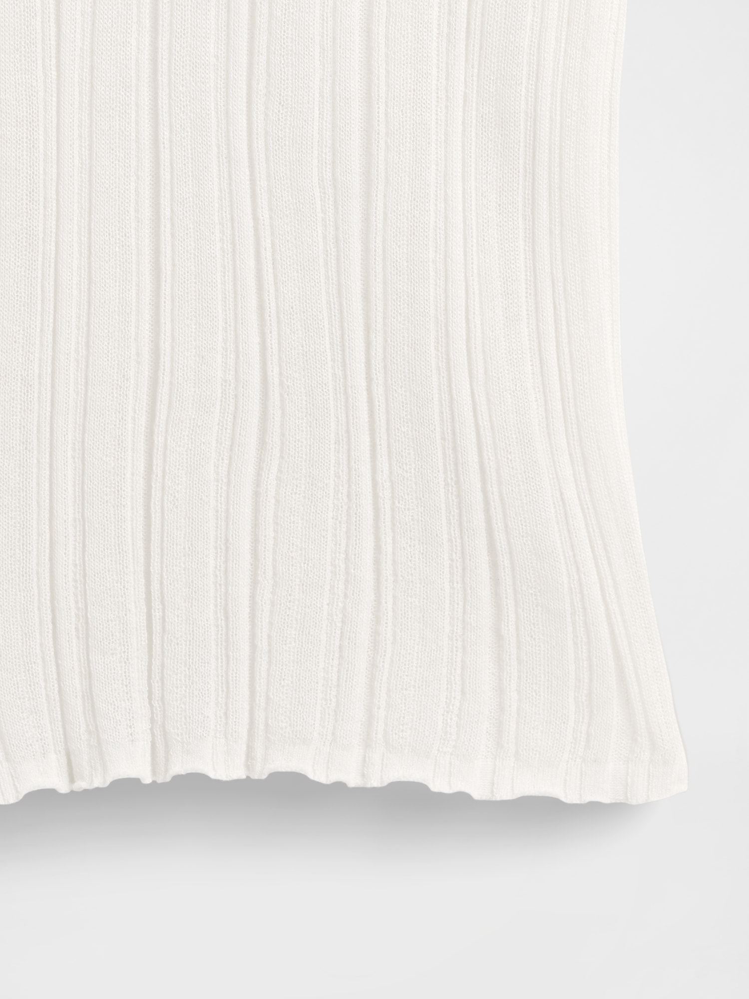 シアー リブ ヘンリーネックセーター-3