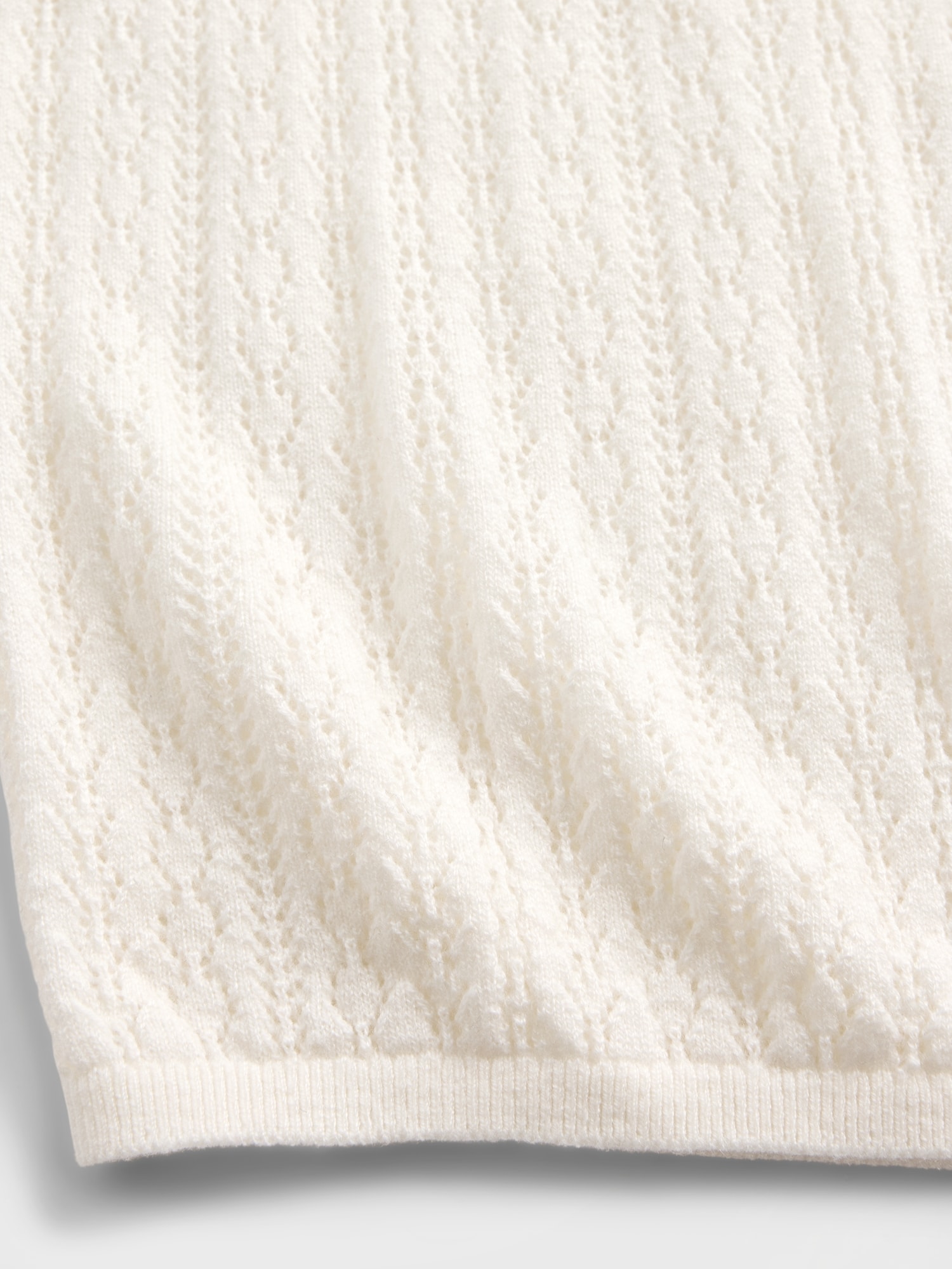 Pointelle Turtleneck Sweater