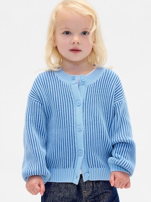 クルーネック ニットカーディガン (幼児・ベビー)