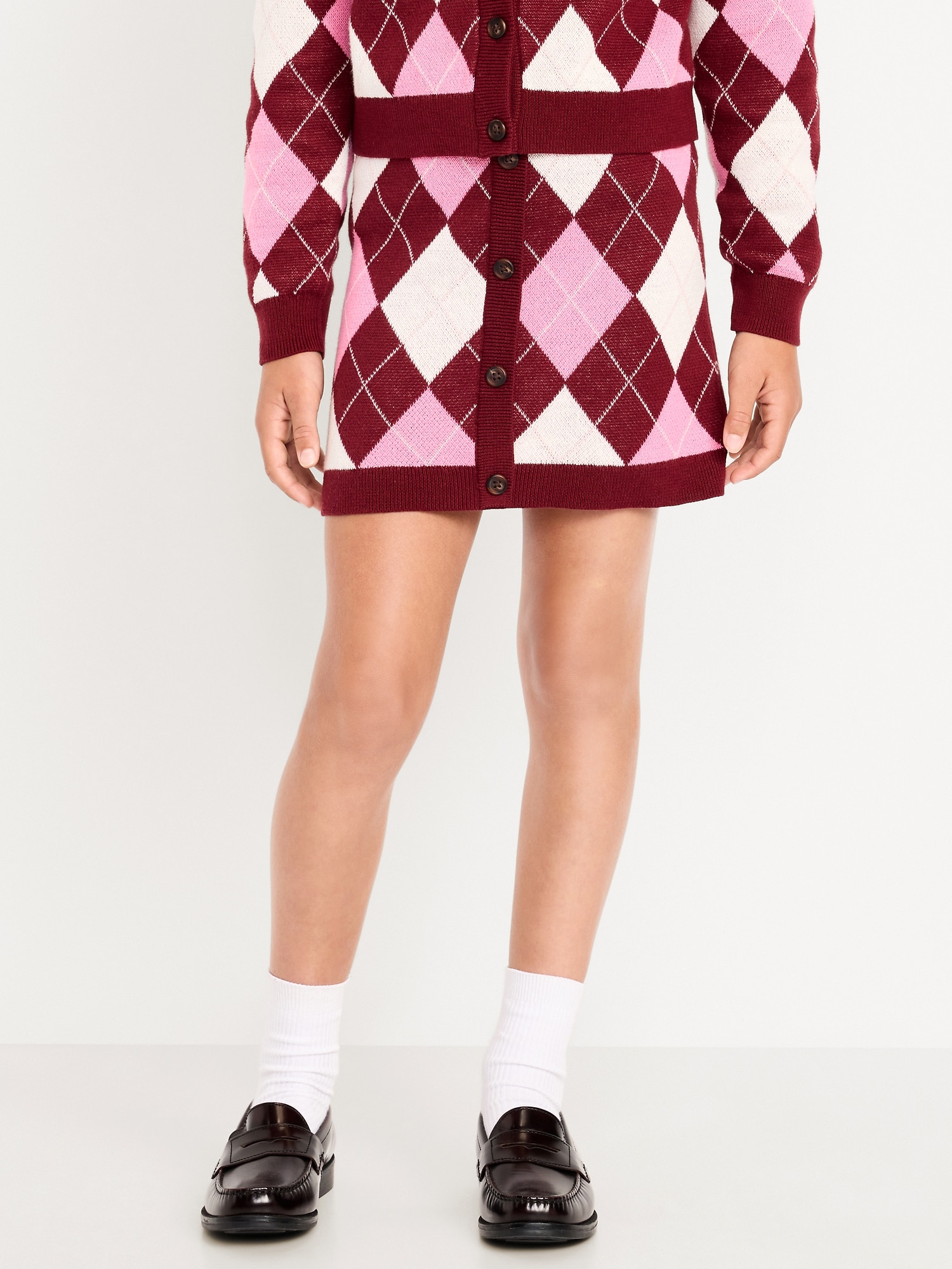 Sweater-Knit A-Line Skirt for Girls
