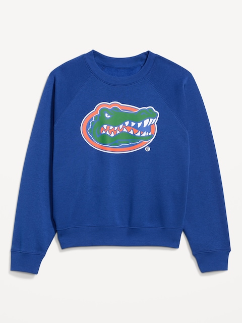 College Crew-Neck Sweatshirt for Women