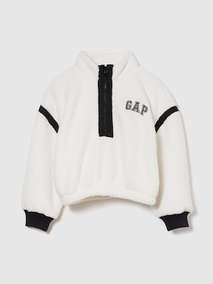 リサイクル リラックスフィット  ボア ハーフジップ スウェットシャツ (キッズ)