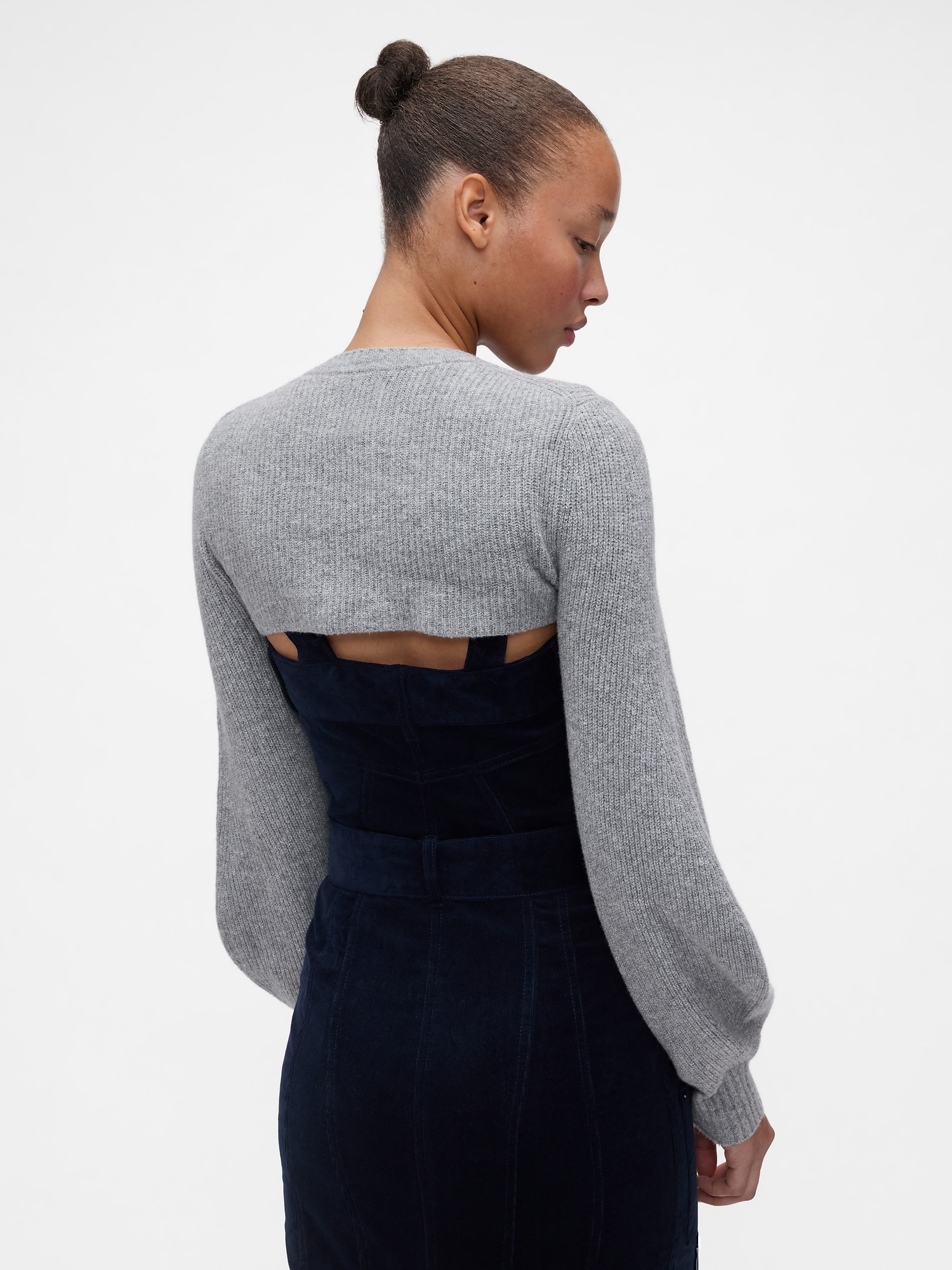 GapStudio CashSoft カシミヤタッチ シュランケン カーディガン-3