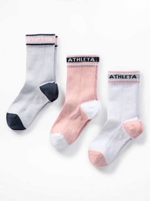 Athleta Girl Everyday Crew Sock 3-Pack