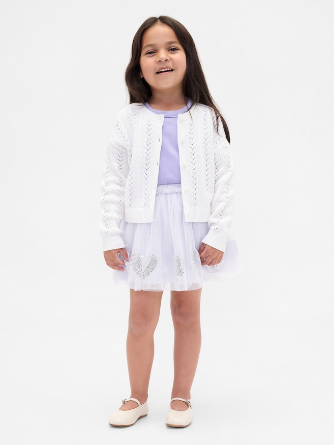 チュール＆スパンコール ハート スカート (幼児・ベビー)-0