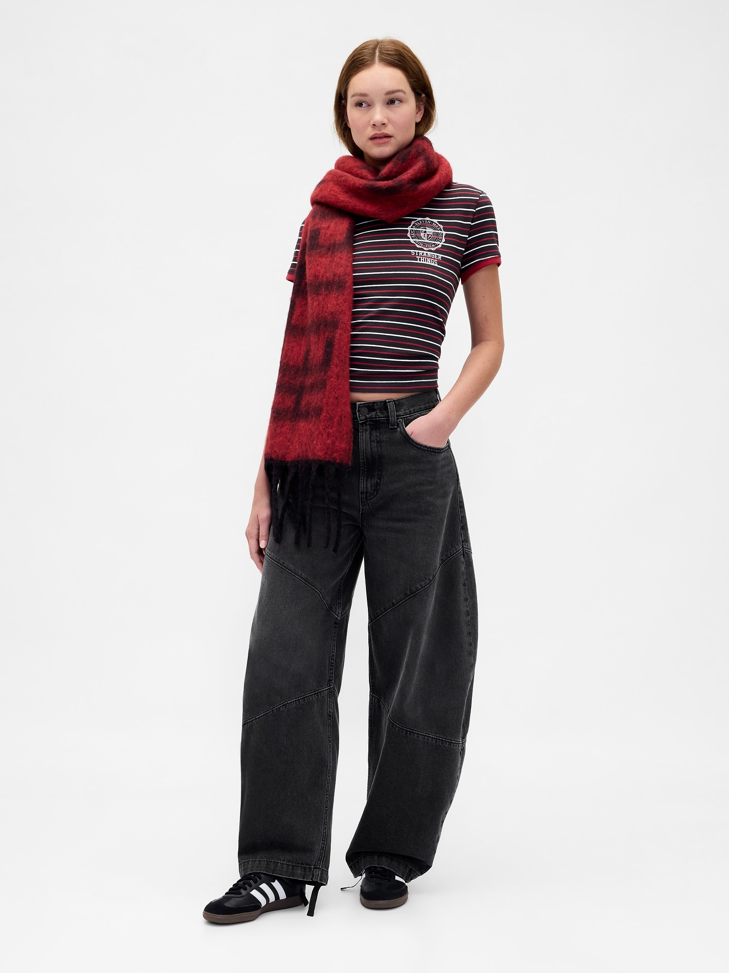 ストレンジャー・シングス ハイライズ シーム ホースシューデニム-0