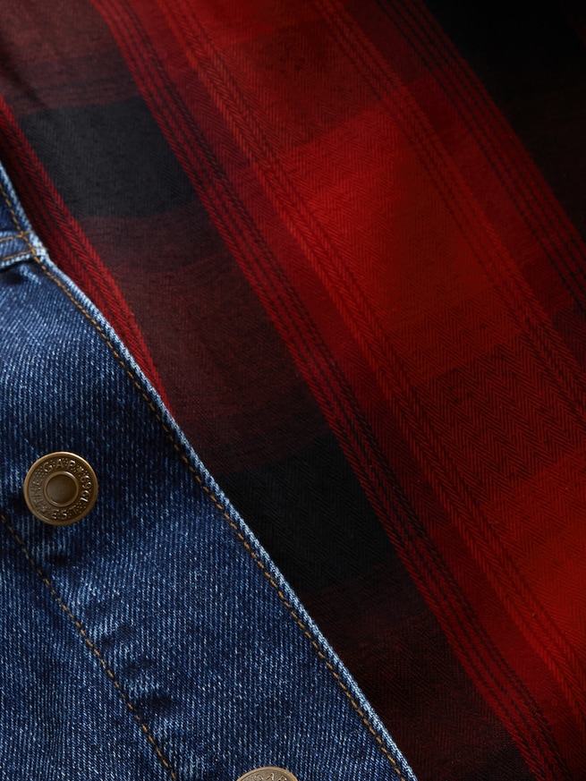 ストレンジャー・シングス フランネル裏地 アイコン デニムジャケット (ユニセックス)-5