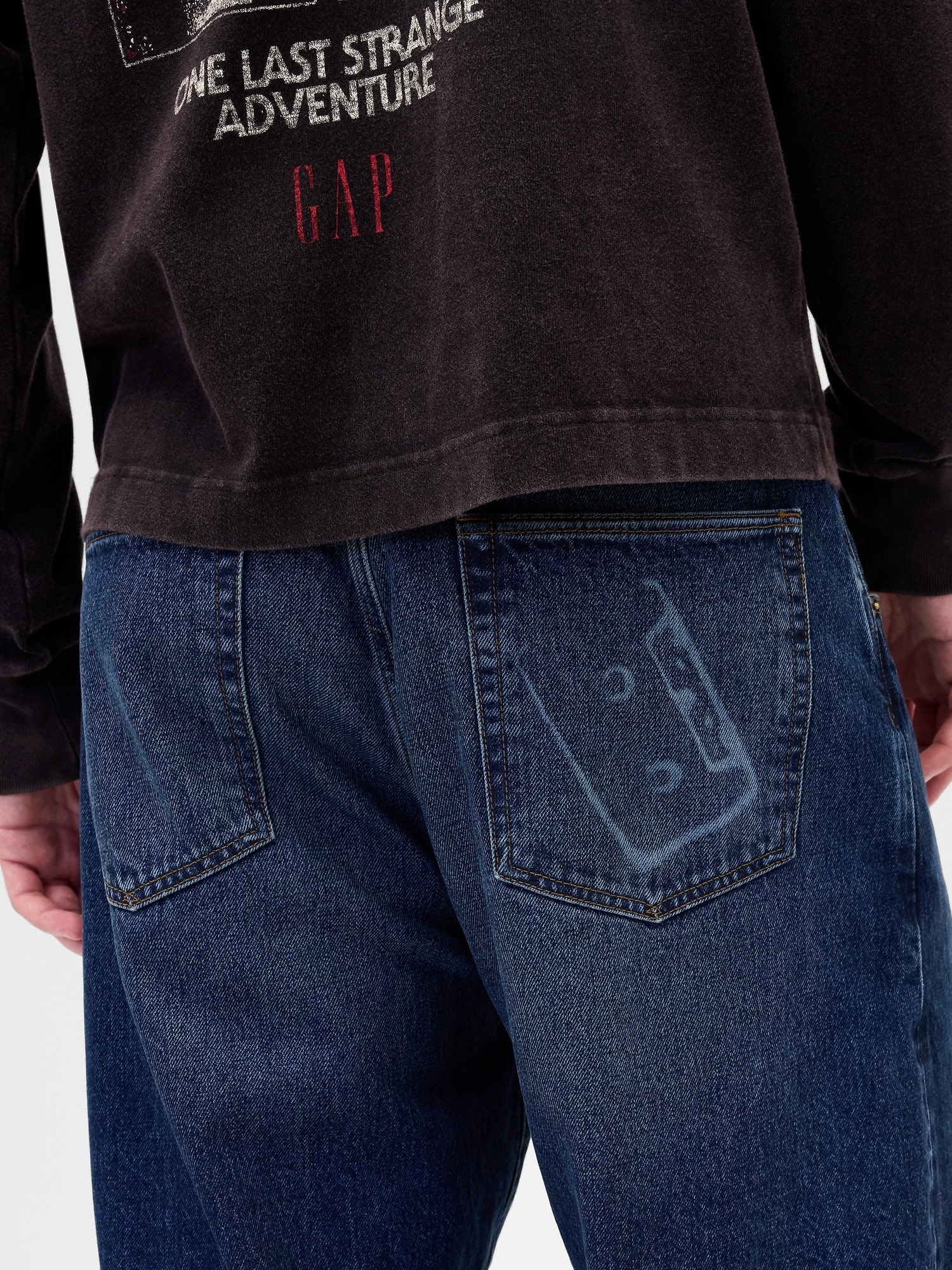 ストレンジャー・シングス フランネル裏地 スーパーバギーデニム (ユニセックス)-5