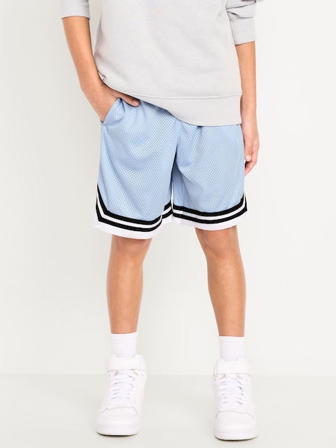 Knee Length Mesh Basketball Shorts for Boys
